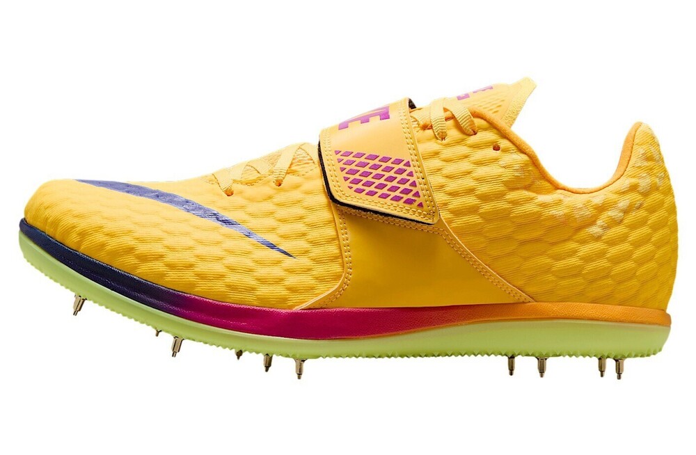 Nike High Jump Elite Track Shoes Mens Size 8 Yellow Citron Pulse FZ9636-800
